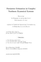 Parameter estimation in complex nonlinear dynamical systems