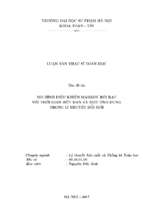 Luận văn thạc sĩ  mô hình điều khiển markov rời rạc với thời gian hữu hạn và một ứng dụng trong lý thuyết đổi mới