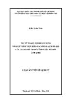 Phụ nữ thành phố hồ chí minh với quá trình thực hiện các chính sách xã hội