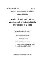 Phẫu thuật nội soi ngách trán với hệ thống hướng dẫn hình ảnh định vị ba chiều