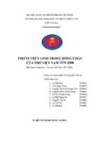 Thơ vi thùy linh THƠ VI THÙY LINH TRONG DÒNG CHẢY CỦA THƠ VIỆT NAM 1975-2000