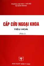 CẤP CỨU NGOẠI KHOA TIÊU HÓA PHẦN 2