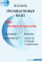 Cong nghe sau thu hoach cai thao