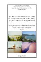 kế hoạch khảo soát môi trường biển Hải Phòng - Quảng Ninh