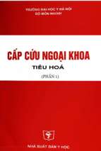 CẤP CỨU NGOẠI KHOA TIÊU HÓA PHẦN 1