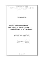 Vai trò của giá trị đạo đức truyền thống với xây dựng đạo đức của con người việt nam trong nền kinh tế thị trường hiện nay