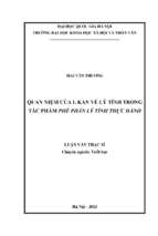 Quan niệm của i.kant về lý tính trong tác phẩm phê phán lý tính thực hành