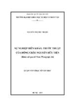 Sự nghiệp biên khảo, trước thuật của đông châu nguyễn hữu tiến ( khảo sát qua tờ nam phong tạp chí)