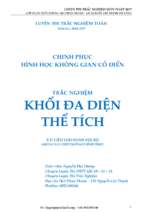 Chinh phục hình học không gian trắc nghiệm