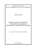 Nghiên cứu đánh giá ảnh hưởng của tuyến đường tuần tra biên giới tới hệ sinh thái   xã hội ở khu vực tây nguyên