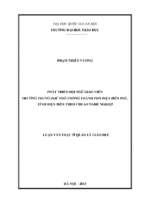 Phát triển đội ngũ giáo viên trường trung học phổ thông thành phố điện biên phủ, tỉnh điện biên theo chuẩn nghề nghiệp