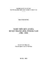 Nghề thêu ren an hòa, huyện thanh liêm, tỉnh hà nam (1986 2010)