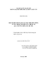 Một số biến đổi ở làng xã châu thổ sông hồng từ đầu thế kỷ xix đến giữa thế kỷ xx (qua trường hợp làng mễ trì)