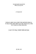 đánh giá hiện trạng phát thải khí nhà kính co2 từ hoạt động đốt nhiên liệu hóa thạch của tỉnh bắc ninh (giai đoạn 2013 2014)