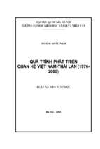 Quá trình phát triển quan hệ việt nam   thái lan  1976   2000