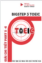 giải chi tiết part 5,6 toeic bigstep 3 
