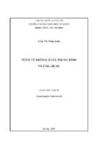 Luận văn thạc sĩ toán ứng dung toán tử không giãn trung bình và ứng dụng