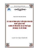 Thực trạng công tác quản lý thuế (nghiên cứu tình huống tại chi cục thuế quận phú nhuận – tp. hồ chí minh)