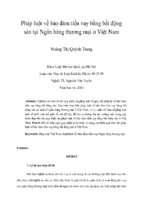 Pháp luật về bảo đảm tiền vay bằng bất động sản tại ngân hàng thương mại ở việt nam