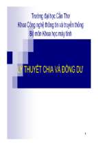 Lý thuyết chia và đồng dư