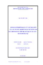 đánh giá tình hình quản lý và sử dụng đất của các tổ chức kinh tế được nhà nước giao đất, cho thuê đất trên địa bàn quận cầu giấy, thành phố hà nội