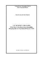 Các mô hình và phần mềm tối ưu hóa và ứng dụng trong nông nghiệp (bài giảng điện tử trong khuôn khổ dự án cntt)