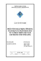 Luận văn phân tích hoạt động tín dụng ngắn hạn của ngân hàng đầu tư và phát triển việt nam chi nhánh tỉnh vĩnh long, luận văn tốt nghiệp đại học, thạc sĩ, đồ án,tiểu luận tốt nghiệp