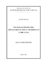 ứng dụng đa phương tiện trên báo điện tử nhìn từ tienphong.vn và bbc.co.uk