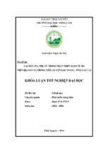 Vai trò của phụ nữ trong phát triển kinh tế hộ trên địa bàn xã phong niên   huyện bảo thắng   tỉnh lào cai