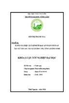 đánh giá hiệu quả kinh tế rau an toàn vietgap tại xã tiền an   thị xã quảng yên   tỉnh quảng ninh