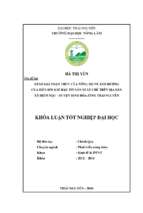 Đánh giá nhận thức của nông hộ về ảnh hưởng của biến đổi khí hậu tới sản xuất chè trên địa bàn xã Điềm Mặc - huyện Định Hóa - tỉnh Thái Nguyên