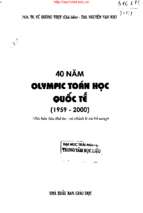 40 năm olympic toán học quốc tế 1959 2000 (nxb giáo dục 2006)   vũ dương thụy, 377 trang