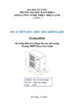 Thiết kế Hệ thống điều hoà không khí cho hội trường Trường THPT Phan Chu Trinh