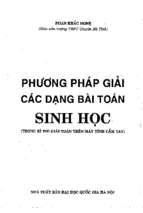 Phương phải giải các dạng bài toán xác suất sinh học bằng máy tính cầm tay phan khắc nghệ