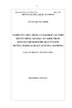 Nghiên cứu thực trạng và giải pháp can thiệp truyền thông giáo dục sức khỏe trong kiểm soát bệnh hen phế quản ở người trưởng thành tại huyện an dương, hải phòng
