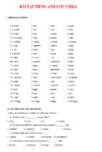 Bài tập trắc nghiệm tiếng anh lớp 7 hki (with key)