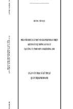 Luận văn phân tích đề xuất một số giải pháp hoàn thiện kiểm soát hệ thống sản xuất tại công ty tnhh mtv cơ khí đông anh .