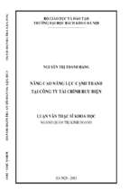 Luận văn nâng cao năng lực cạnh tranh tại công ty tài chính bưu điện