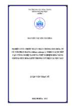 Nghiên cứu chiết xuất chống oxy hóa từ củ tỏi phan rang (allium sativum l) theo cách tiếp cận công nghệ xanh và thử nghiệm khả năng chống oxy hóa lipit trong cơ thịt cá nục xay