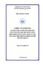 đánh giá thực trạng điều kiện bảo đảm an toàn thực phẩm và chất lượng nước mắm sau công bố của các cơ sở sản xuất nước mắm trên địa bàn tỉnh bình thuận