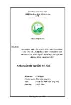 đánh giá nhu cầu sản xuất và mức sẵn sàng cung ứng của người dân đối với một số sản phẩm rau an toàn tại xã động đạt   huyện phú lương   tỉnh thái nguyên.