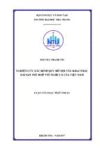 Nghiên cứu xác định quy mô đội tàu khai thác hải sản phù hợp với nghề cá của việt nam