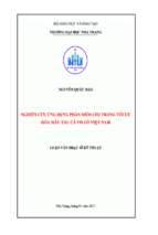 Nghiên cứu ứng dụng phần mềm cfd trong tối ưu hóa mẫu tàu cá vỏ gỗ việt nam