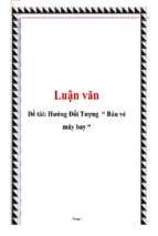 đề tài hướng đối tượng “ bán vé máy bay “   luận văn, đồ án, đề tài tốt nghiệp