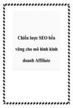 Chiến lược seo bền vững cho mô hình kinh doanh affiliate   luận văn, đồ án, đề tài tốt nghiệp