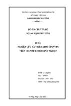 đề tài nghiên cứu và triển khai openvpn trên ubuntu cho doanh nghiệp   luận văn, đồ án, đề tài tốt nghiệp