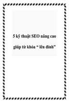 5 kỹ thuật seo nâng cao giúp từ khóa “ lên đỉnh”   luận văn, đồ án, đề tài tốt nghiệp