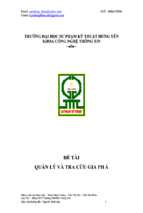 đề tài quản lý và tra cứu gia phả   luận văn, đồ án, đề tài tốt nghiệp