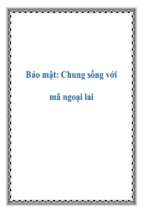 Bảo mật_ chung sống với mã ngoại lai   luận văn, đồ án, đề tài tốt nghiệp