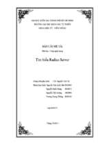 Công nghệ mạng   tìm hiểu radius server   luận văn, đồ án, đề tài tốt nghiệp